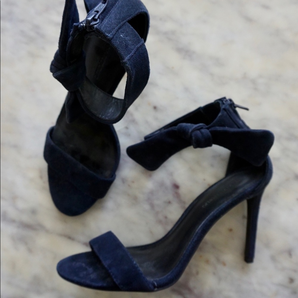 Banana Republic Navy Suede Heels